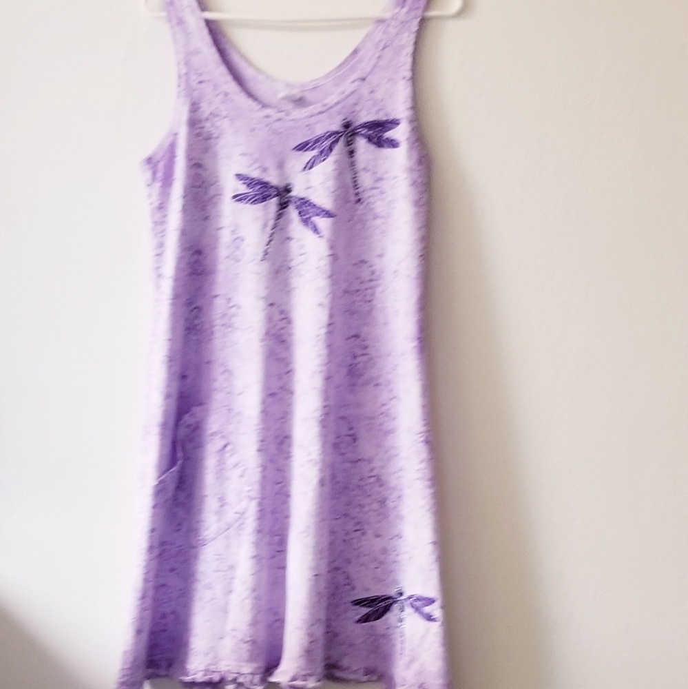 Betty's tropical designs A line dress embellished